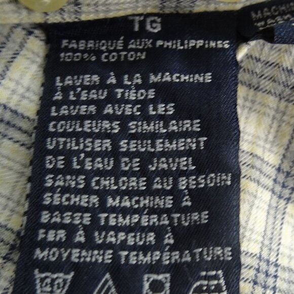 Nautica Blue/Tan L/S Button Down Shirt X-Large - Picture 5 of 6